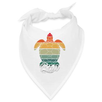 Bali - Indonesien - Schildkröte - Bandana - Weiß - Vorne