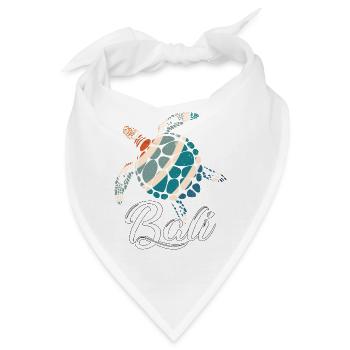 Bali - Indonesien - Schildkröte - Bandana - Weiß - Vorne