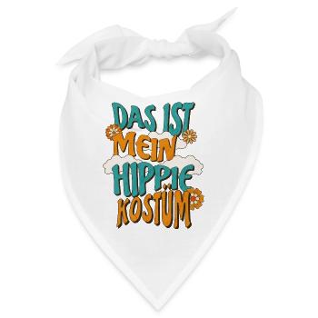 Hippie Kostüm - Bandana - Weiß - Vorne