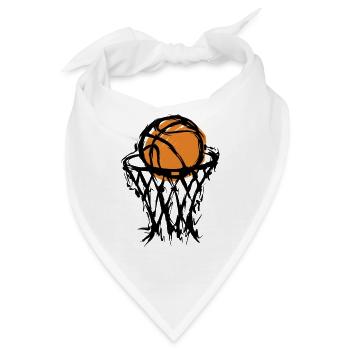 Basketball Basketballkorb - Bandana - Weiß - Vorne