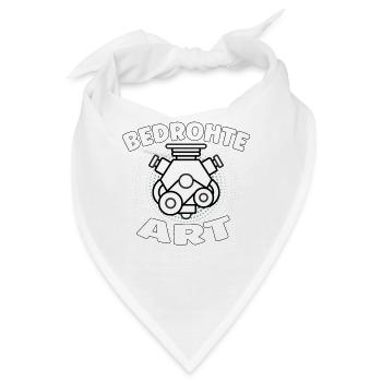Bedrohte Art - Verbrennungsmotor Auto Design - Bandana - Weiß - Vorne