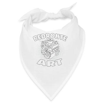 Bedrohte Art - Verbrennungsmotor Auto Design - Bandana - Weiß - Vorne