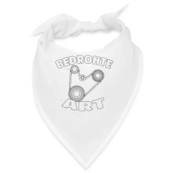 Bedrohte Art - Verbrennungsmotor Auto Design - Bandana - Weiß - Vorne