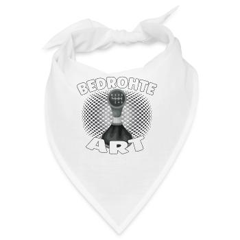Bedrohte Art - Verbrennungsmotor Auto Design - Bandana - Weiß - Vorne