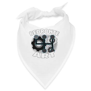 Bedrohte Art - Verbrennungsmotor Auto Design - Bandana - Weiß - Vorne