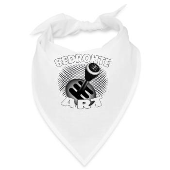 Bedrohte Art - Verbrennungsmotor Auto Design - Bandana - Weiß - Vorne