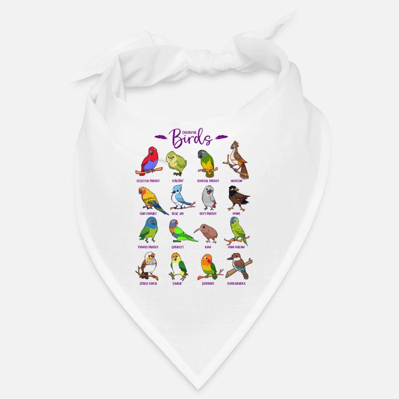Différents oiseaux de dessin animé Bandana