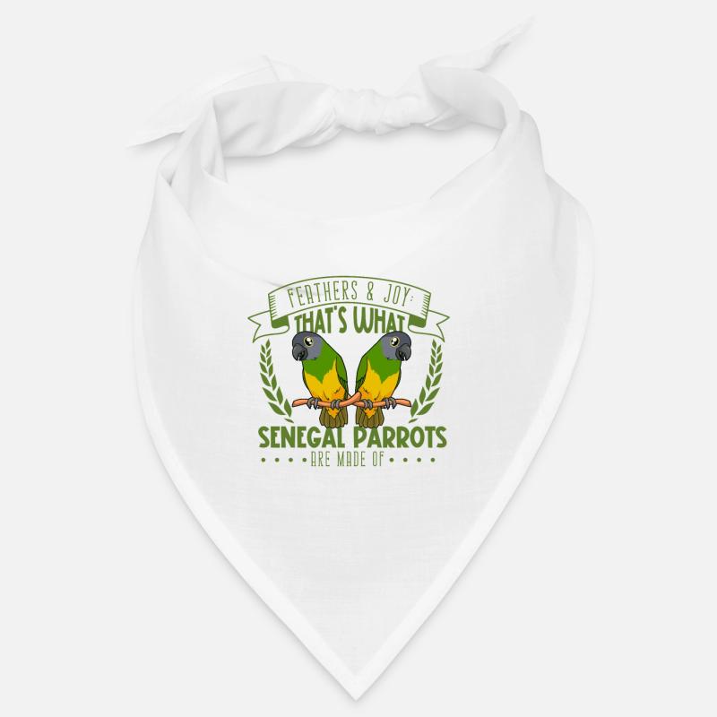 Feathers and Joy - Senegal Parrot Bandana