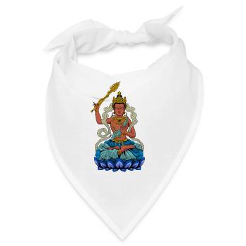 Buddhismus Gott Bodhisattva Manjushri - Bandana - Weiß - Vorne