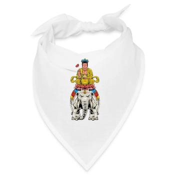 Buddhismus Gott Bodhisattva Samantabhadra - Bandana - Weiß - Vorne