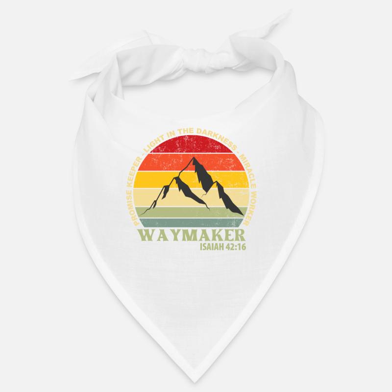 Waymaker Promise Keeper Miracle Worker Christian - Bandana - Weiß