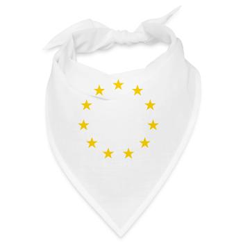 Pro EU Flagge Europa - Bandana - Weiß - Vorne