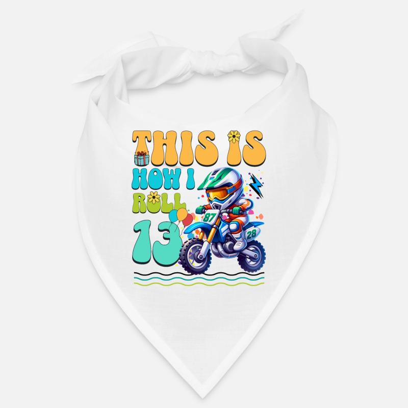 Motocross 13. Geburtstag Bandana