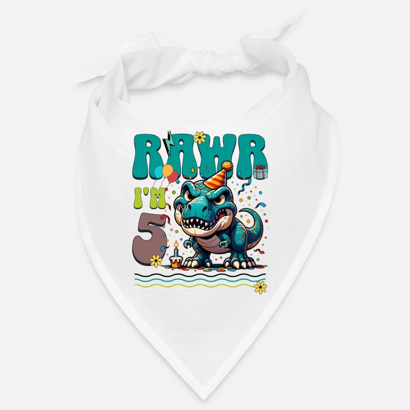 5. Geburtstag Rawr T Rex Dinosaurier Bandana