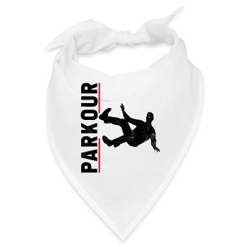 Parkour Free Runner Freies Laufen - Bandana - Weiß - Vorne