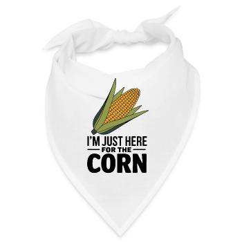 Maiskolben Spruch Mais Lustige Maiskolben Geschenk - Bandana - Weiß - Vorne