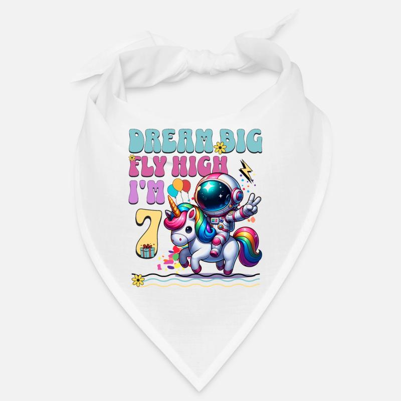Astronaute Licorne 7e anniversaire Bandana