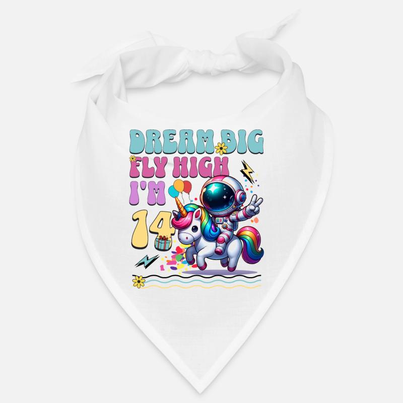 Astronaut Einhorn 14. Geburtstag Bandana