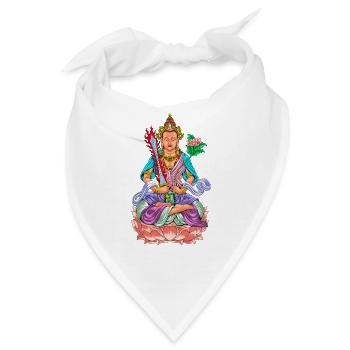 Buddhismus Gott Bodhisattva Akasagarbha - Bandana - Weiß - Vorne