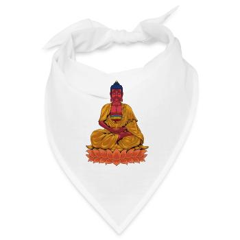 Buddhismus Gott Bodhisattva Amitabha - Bandana - Weiß - Vorne