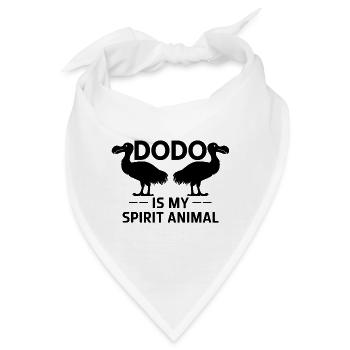 Dodo Spruch Dodo Vogel Lustiges Dodo Geschenk - Bandana - Weiß - Vorne