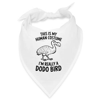 Dodo Spruch Dodo Vogel Lustiges Dodo Geschenk - Bandana - Weiß - Vorne