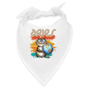 Zodiac - Sternzeichen - Aries - Widder - Bandana - Weiß - Vorne