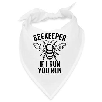 Imker Spruch Imkerei Biene Lustiges Imker Geschenk - Bandana - Weiß - Vorne