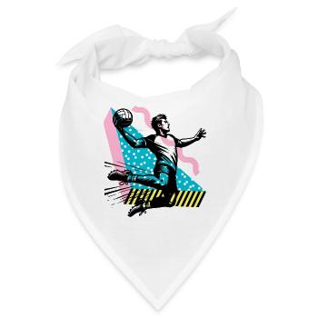 Handball Handballer - Bandana - Weiß - Vorne