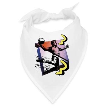 Handball Handballer - Bandana - Weiß - Vorne