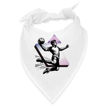 Handball Handballer - Bandana - Weiß - Vorne