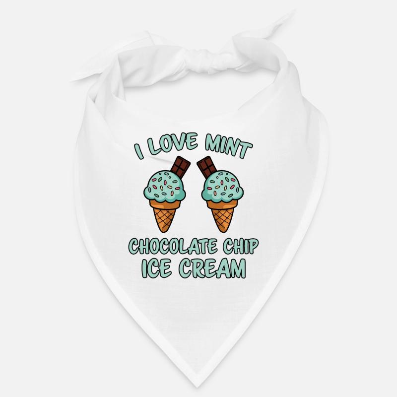 Schoko Minz Eis Spruch Lustiges Minz Eis Geschenk Bandana