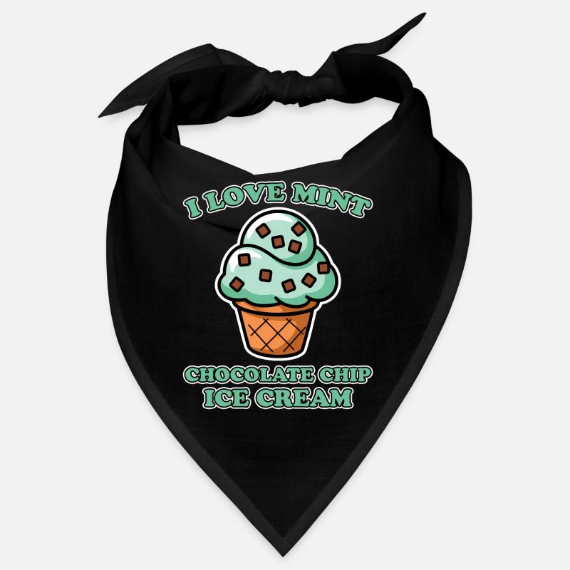 Schoko Minz Eis Spruch Lustiges Minz Eis Geschenk Bandana