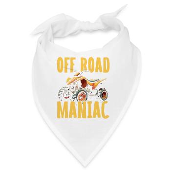 Offroad Maniac - Quad Biking Adventure Design - Bandana - Weiß - Vorne