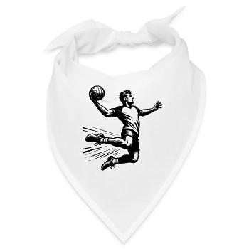 Handball Handballer - Bandana - Weiß - Vorne