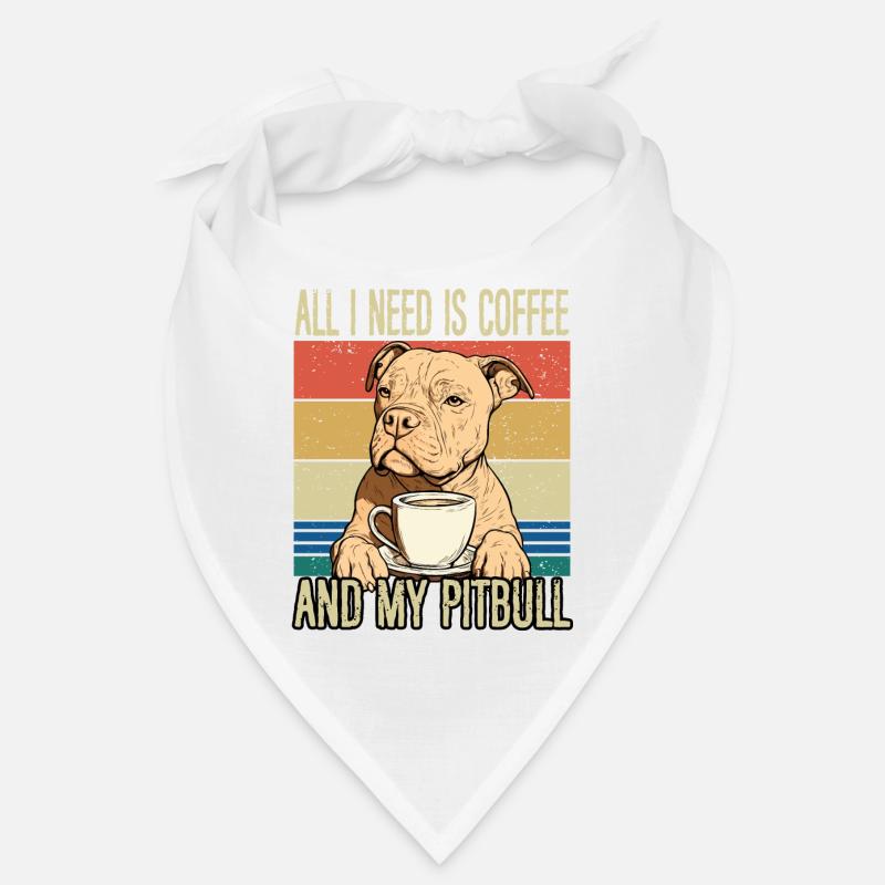 Kaffee und mein Pitbull Bandana