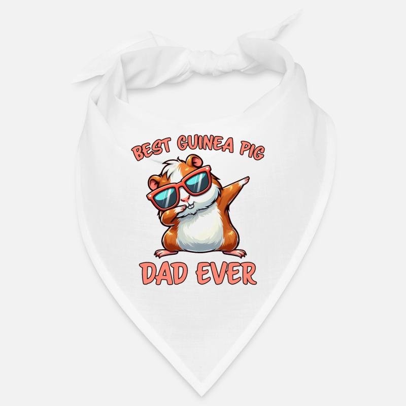 Dicton de cochon d’Inde, Cadeau de cochon d’Inde - Bandana - blanc