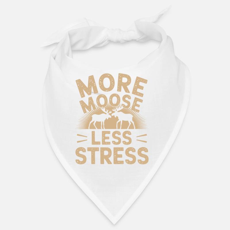 More Moose Less Stress Elch Bandana