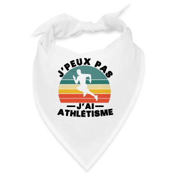 Ich kann keine Leichtathletik haben - Bandana - Weiß - Vorne