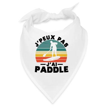 Ich kann nicht paddeln, ich - Bandana - Weiß - Vorne