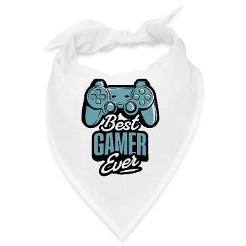 Gamer Gaming Geschenk - Bandana - Weiß - Vorne