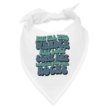 Steine - Bandana - Weiß - Vorne