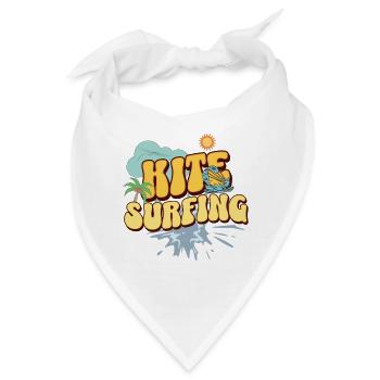 Kitesurf Kitesurfer Kiteboard - Bandana - Weiß - Vorne