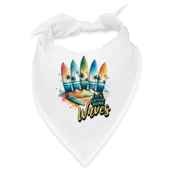 Surfen Surfer - Bandana - Weiß - Vorne