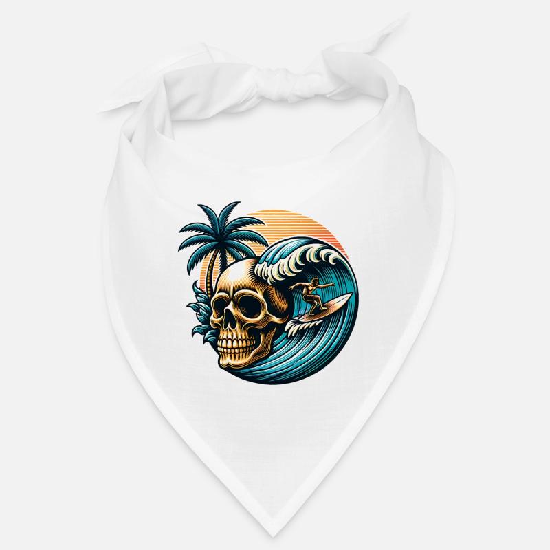 Crâne de surfeur de surf Bandana
