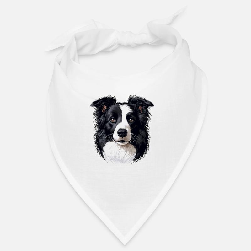 Visage de chien - Border Collie Bandana