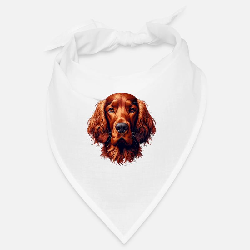 Dog Face - Irish Red Setter Bandana