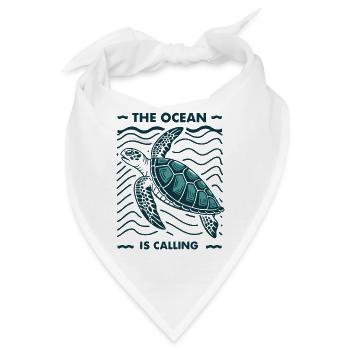Ocean is Calling Sea Turtle underwater World - Bandana - Weiß - Vorne