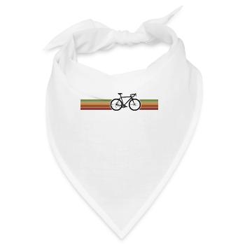 Vatertag Vintage Fahrrad Radfahrer - Bandana - Weiß - Vorne