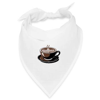Decaf? No Thanks! Leben beginnt nach Kaffee - Bandana - Weiß - Vorne